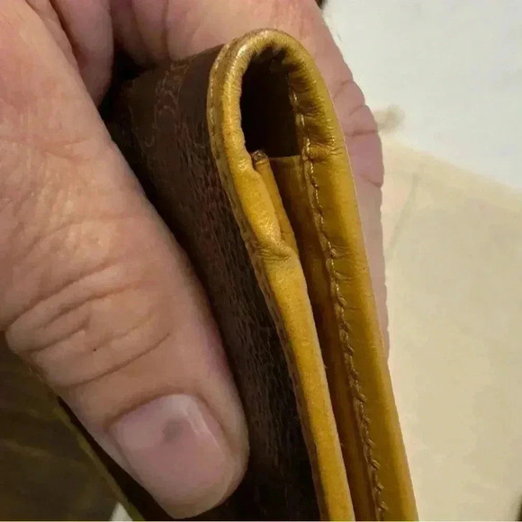 Celine Wallet Long Bi Fold Wallet Macadam Brown Woman unisex - Picture 11 of 16